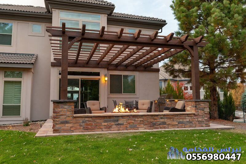 برجولات حدائق حي الطيبة بالدمام