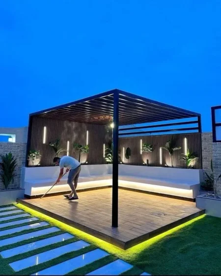 تكلفة تركيب برجولة أسطح وأحواش بمساحة 20متر تقريبابالدمام